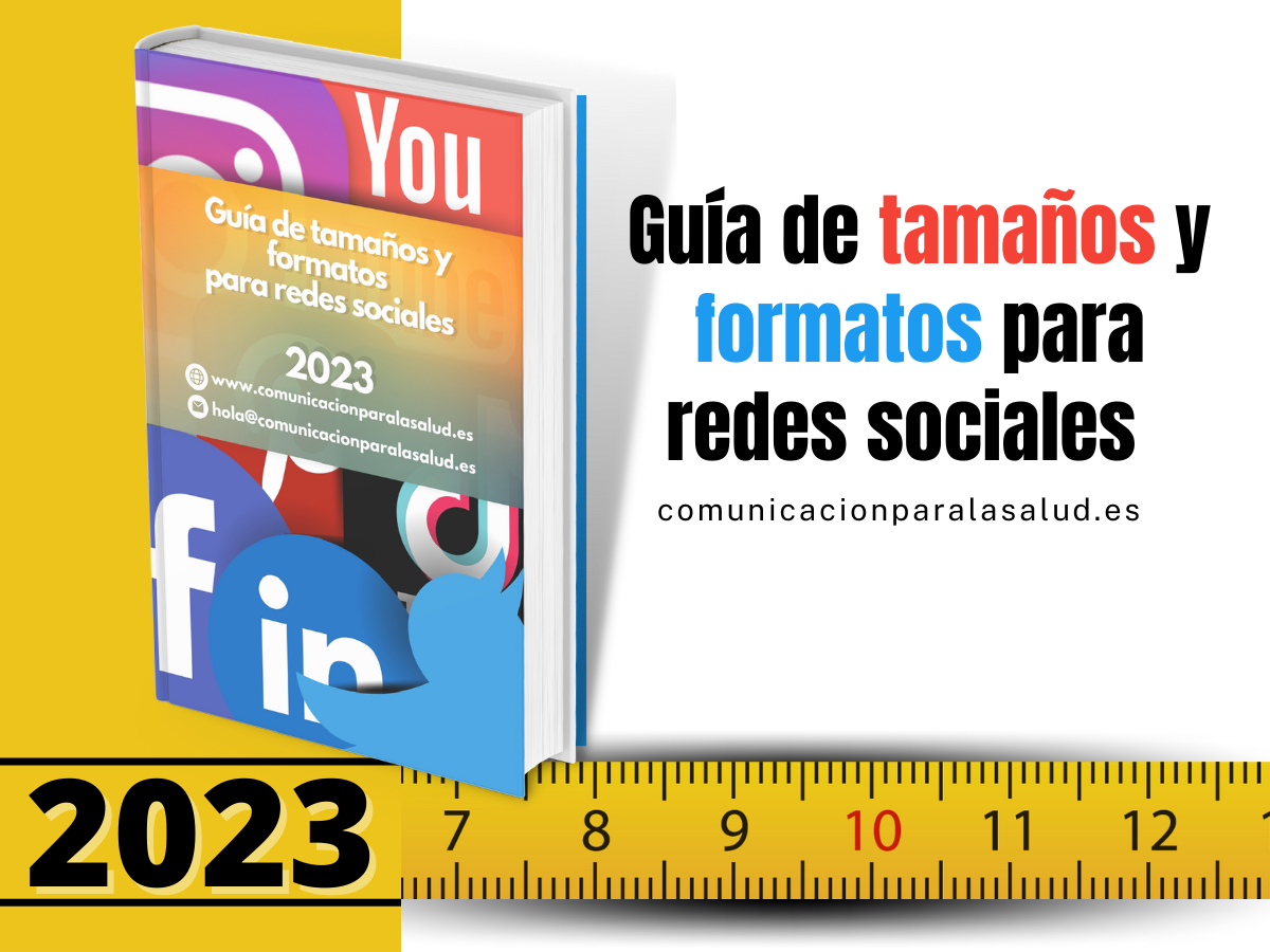 Portada del blog:Guía de tamaños y formatos para redes sociales 2023